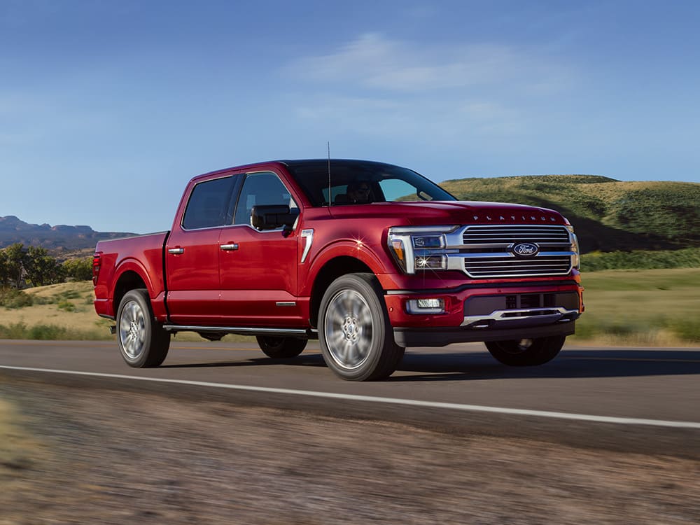 Front profile view of the 2026 Ford F-150.